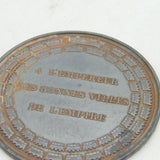 French 19th Century Metal Medal Commemorating the Baptism of King of Rome 1879