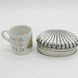 Victorian Sterling Silver Large Shell Form Jewellery Box Antique 1890 Birmingham