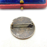 Rare Silver Metal & Enamel Handicapped Association 'With Courage & Faith' Brooch