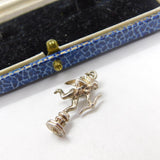 Sterling Silver Eros the Archer Statue Charm Pendant Vintage c1970