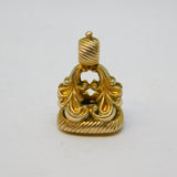 George III 10ct Gold Carved Citrine 'Anne' Named Fob Seal Antique c1820s