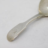 Victorian Sterling Silver Fiddle Pattern Tea Caddy Spoon Antique 1846 London