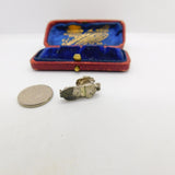 Sterling Silver Old Mother Hubbard Boot Charm Pendant Vintage c1970