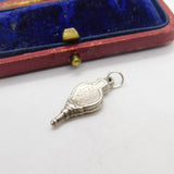 Sterling Silver Fire Bellows Charm Pendant Vintage c1970