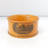 Victorian Mauchline-Ware Melrose Abbey Napkin Ring Antique c1890