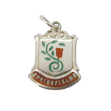 Sterling Silver Springfields Enamel Charm Pendant Vintage c1970s