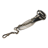 Victorian Sterling Silver Snake Form Sewing Chatelaine Clip Antique c1840s