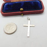 Sterling Silver Crucifix Charm Pendant Vintage c1970