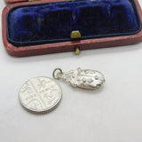 Sterling Silver Scottish Sporran Charm Pendant Vintage c1970