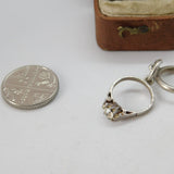 Sterling Silver Wedding & Engagement Ring Charm Pendant Vintage c1970