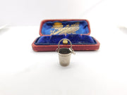 Sterling Silver Bucket Charm Pendant Vintage c1970