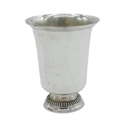 18th Century Poitiers French .950 Silver Pedestal Beaker Cup Antique c1790s