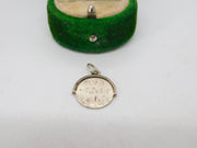 Sterling Silver Happy Birthday Spinner Charm Pendant Vintage c1970