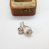 Sterling Silver Water Jug Charm Pendant Vintage c1970