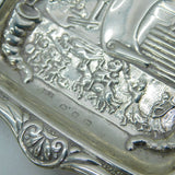 Victorian Sterling Silver Mr Punch Novelty Pin Dish Antique 1896 Birmingham