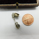 Sterling Silver Guitar Charm Pendant Vintage c1970