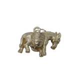 Sterling Silver Mule Carrying Baskets Charm Pendant Vintage c1970s