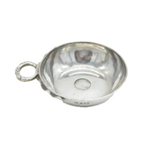 Edwardian Sterling Silver Elizabeth I Coin Set Wine Taster Dish Antique London