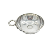 Edwardian Sterling Silver Elizabeth I Coin Set Wine Taster Dish Antique London