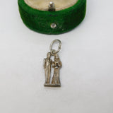 Sterling Silver Wedding Couple Charm Pendant Vintage c1970