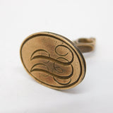 George III Carved Copper Monogram Intaglio Fob Seal Antique c1800