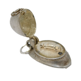 Sterling Silver Whistle in the Police Helmet Charm Pendant Vintage c1970