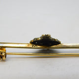 WWII Period 9ct Gold & Enamel Royal Marines Sweetheart Brooch Antique