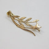 Sterling Silver Floral Spray Studio Style Brooch Pin Contemporary c2000's