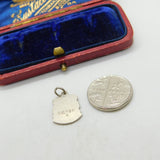 Sterling Silver & Enamel Babbacombe Devon Shield Charm Pendant Vintage c1970