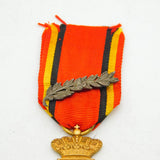 Belgium Military Medal for Gallantry 2nd Class Palm Obverse Antique 1909-34
