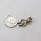 Sterling Silver Teddy Bear Charm Pendant Vintage c1970s