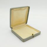 Victorian Tooled Leather Coronet Pattern Jewellery Box Antique c1890s