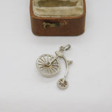 Sterling Silver Pennyfarthing Bicycle by Nuvo Charm Pendant Vintage c1970