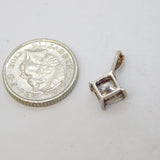 Sterling Silver Paste Set Drop Charm Pendant Vintage c1970s