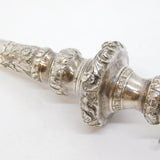 George III Sterling Silver & Red Coral Baby Rattle & Teether Antique c1790s