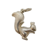 Sterling Silver Squirrel Charm Pendant Vintage c1970s