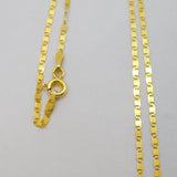 Gold On Sterling Silver Faceted Citrine Flat Anchor Chain Necklace Modern c2000