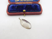 Sterling Silver Swirl Drop Charm Pendant Vintage c1970