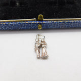 Sterling Silver Romantic Married Wedding Couple Charm Pendant Vintage c1970