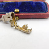 Sterling Silver Openable Church Charm Pendant Vintage c1970