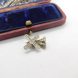 Sterling Silver Dutch Windmill Charm Pendant Vintage c1970