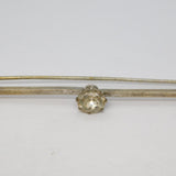 Victorian Sterling Silver & Brilliant Cut Spinel Bar Brooch Antique c1900