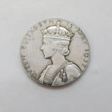 King George V Sterling Silver Coronation Medal Antique 1937 20th Century