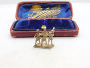Sterling Silver 'Spirit of ''76'  Trio of Musicians Charm Pendant Vintage c1970