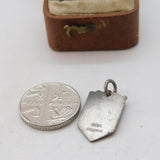 Sterling Silver Enamel Great Yarmouth Travel Shield Charm Pendant Vintage c1970