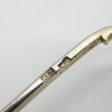 19th Century Russian Imperial .84 Silver Gilt Floral Pattern Teaspoon Antique