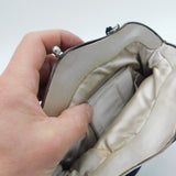 Art Deco German .800 Grade Silver & Black Fabric Evening Bag Antique c1920s