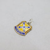 Sterling Silver & Enamel Newquay Souvenir Travel Charm Pendant Vintage c1970