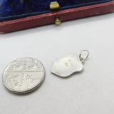 Sterling Silver and Enamel Lichtenstein Travel Charm Pendant Vintage c1970
