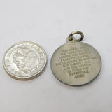 Sterling Silver Praying Hands Charm Pendant Vintage c1970s